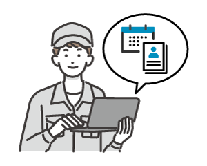 データベースのまわりを色々な情報が囲んでいるイラスト