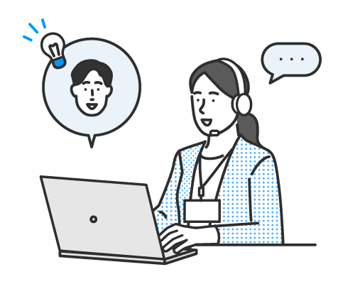 ３つの会社が中心でつながっているイラスト